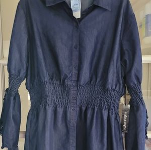 Size 3x Blue Jean Dress New